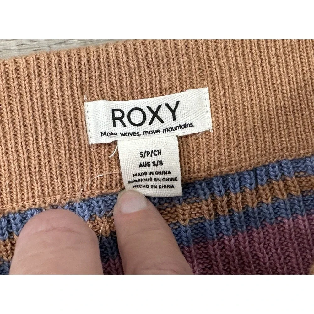 Womens Roxy‎ Multicolored Knitted Style Long Skirt (Size S)